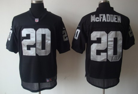 Nike Elite Jersey Oakland Raiders 20 Darren McFadden Black